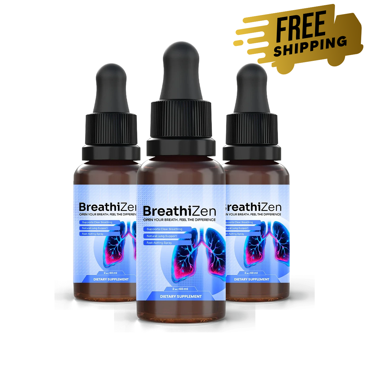 BreathiZen 3 Bottles — 90-day supply