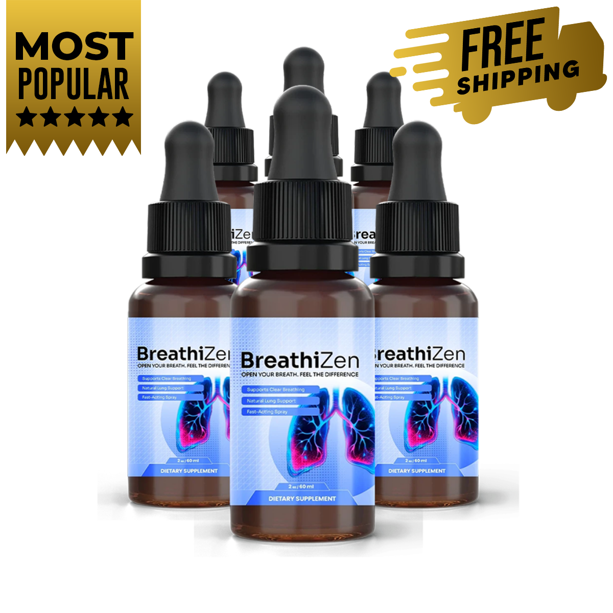 BreathiZen 6 Bottles — 180-day supply